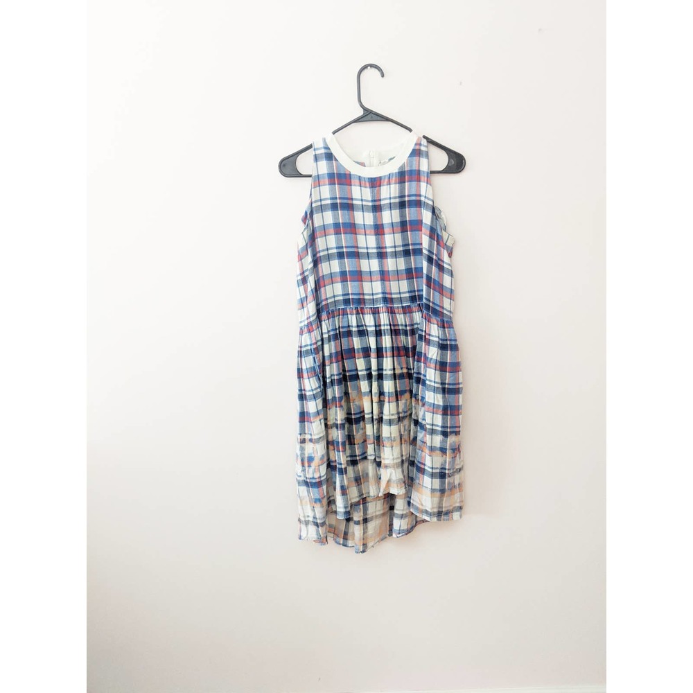 SEA New York Plaid Bleached Sleeveless Dress 2